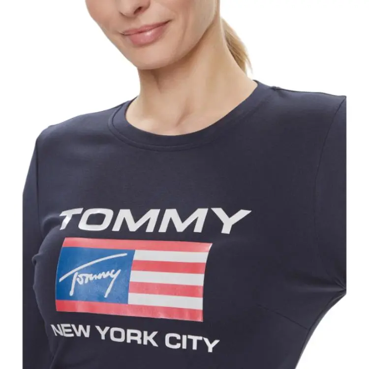 Tommy Hilfiger Long Sleeved Dress Women's Blue-4