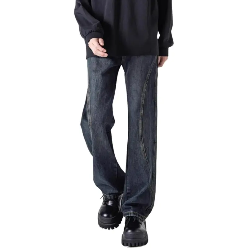 DUATOGE Jeans Men's Vintage Blue-2