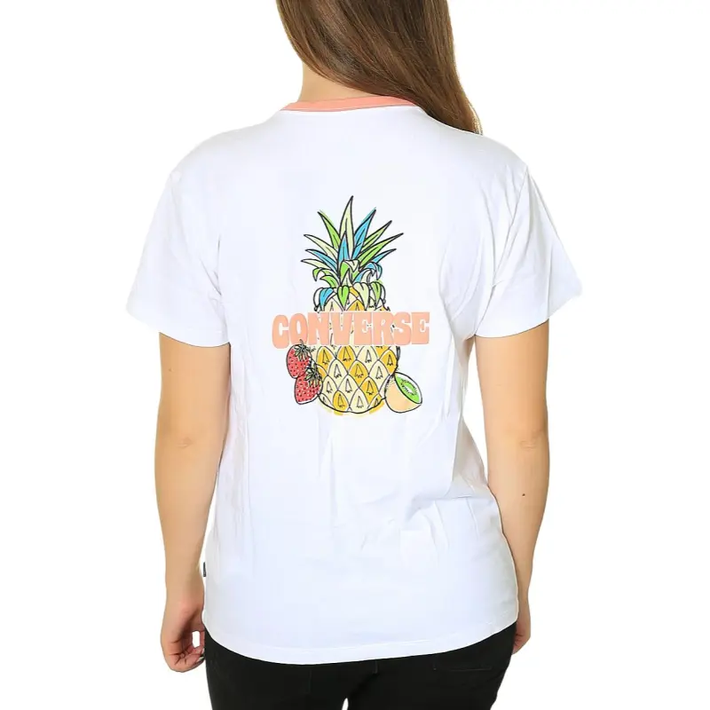 Converse Chuck Taylor SEASONAL T Shirt Women's White-2