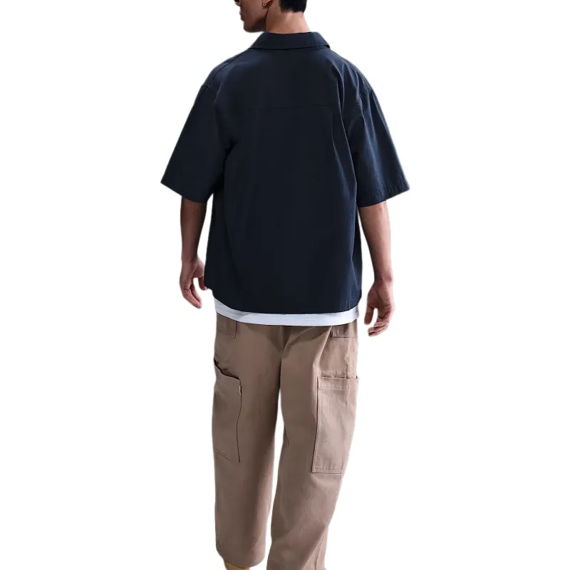 Nike Club Shirt Men's Obsidian Color-2