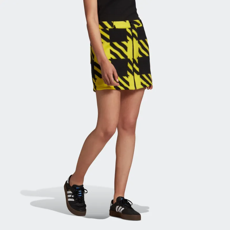 Adidas Originals Casual Short Skirts Women's Lemon-4