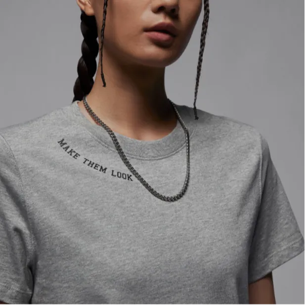 Jordan Air Jordan Short-Sleeved T-Shirts Women's Dark Gray-3