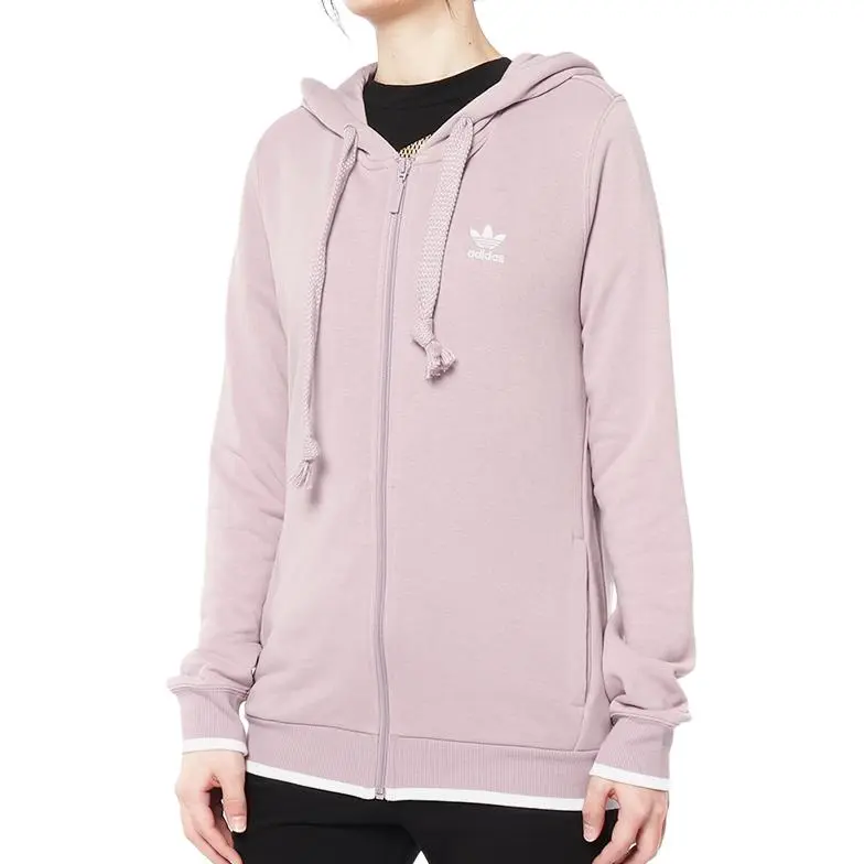 Adidas Originals ZIP HOODIE Jackets Coats Women's Pink-2