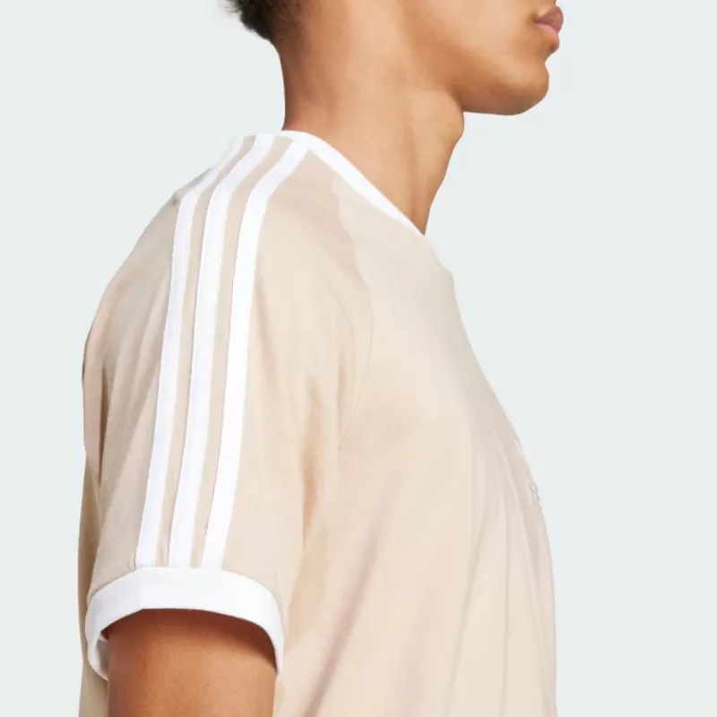 Adidas Originals Adicolor Classics 3 Stripes T Shirt T Shirt Men's Magic Beige-4