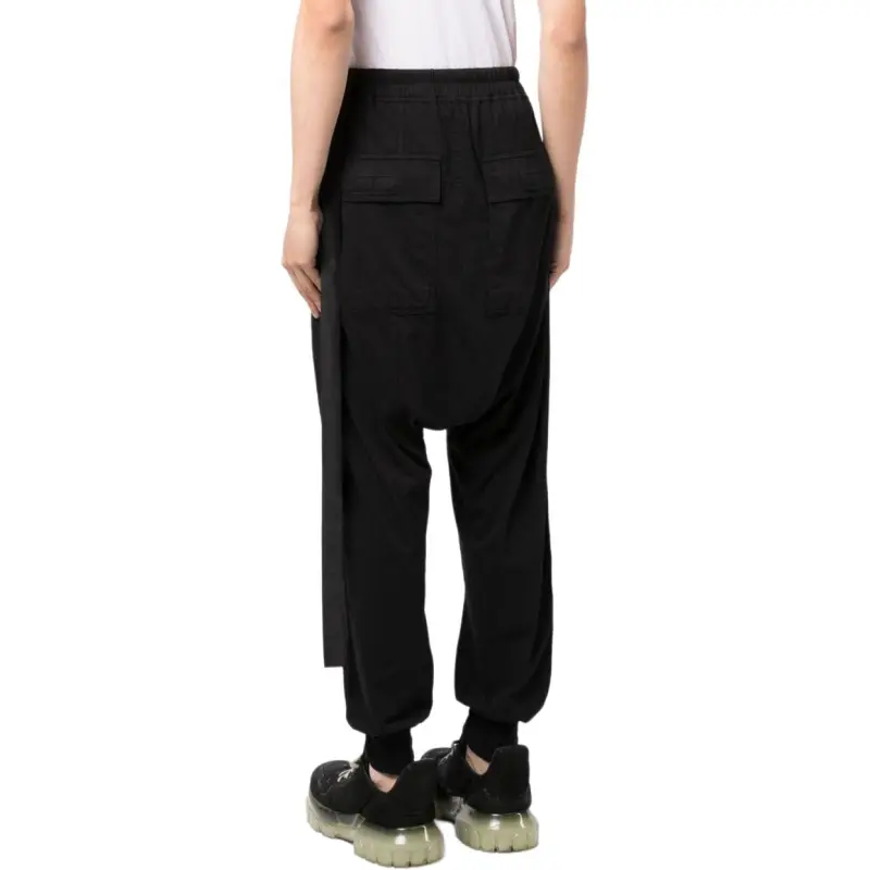 Rick Owens DRKSHDW Logo print Drop crotch Trousers-4