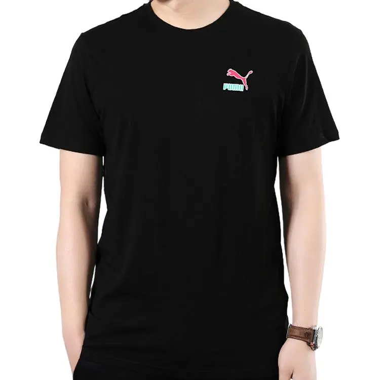PUMA T Shirts Men Black-2