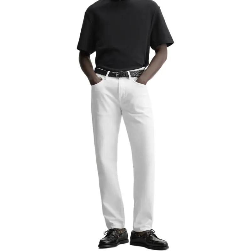 ZARA Jeans Men White-4