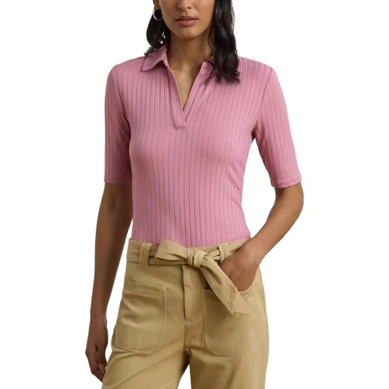 Polo Ralph Lauren SS25 Polo Shirt Women's Rose Pink-2
