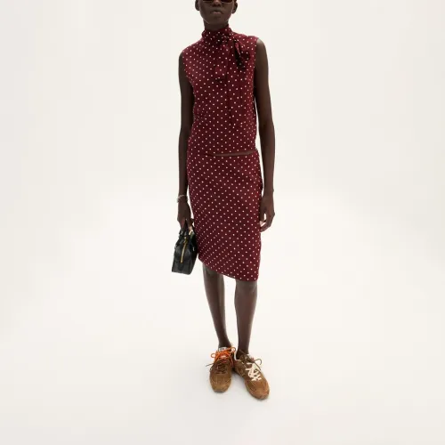 miu Airpod-H miu Airpod-H Casual Short Skirts Women's Burgundy