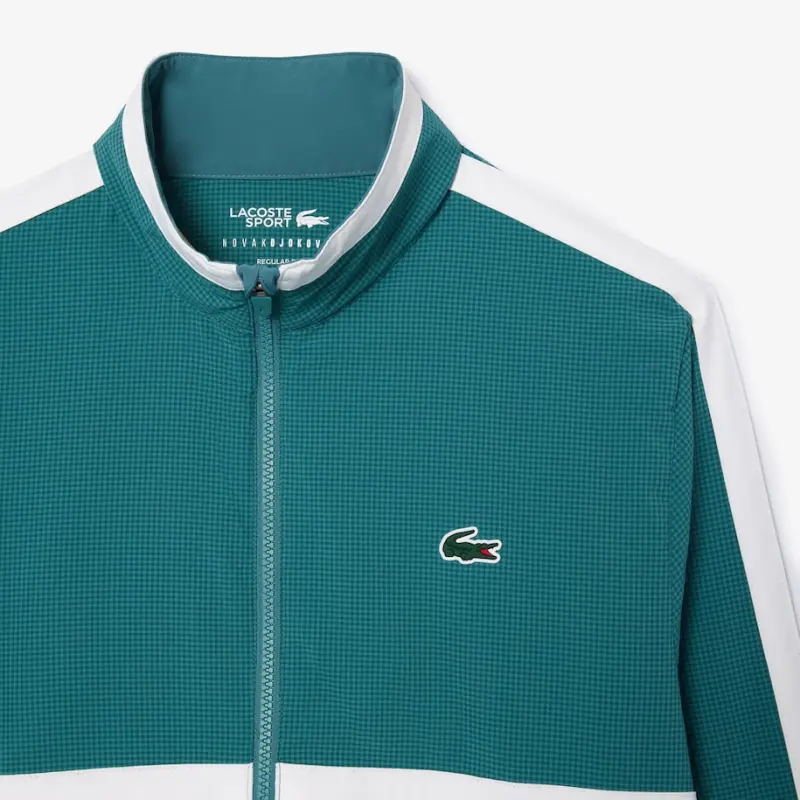 LACOSTE Djokovic Collaboration Casual Sportswear Men Aqua Blue-1