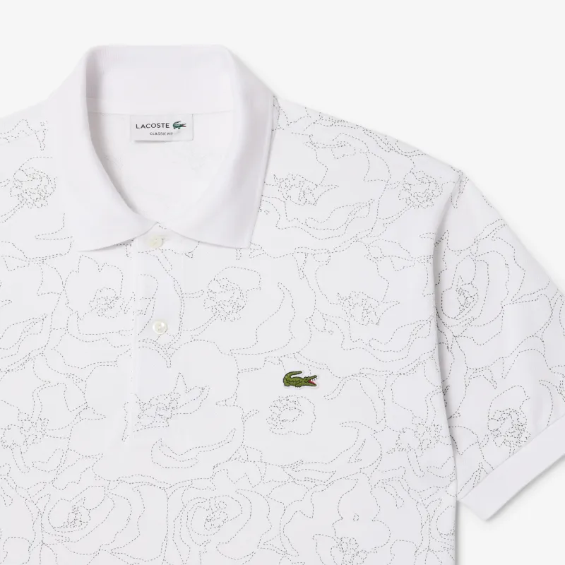 LACOSTE Flower Print L.12.12 Polo Shirt-4