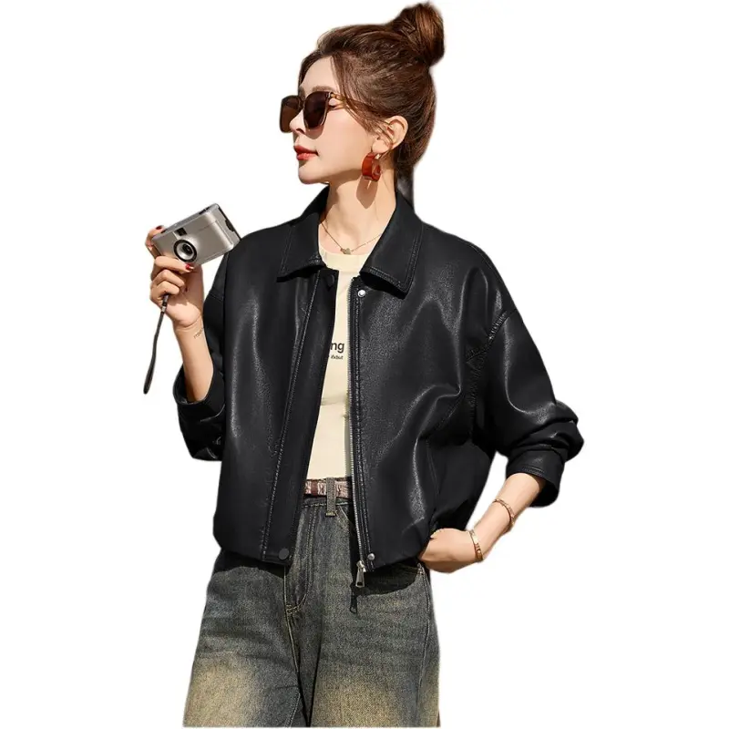 Fele.d Leather Jackets Women's-15