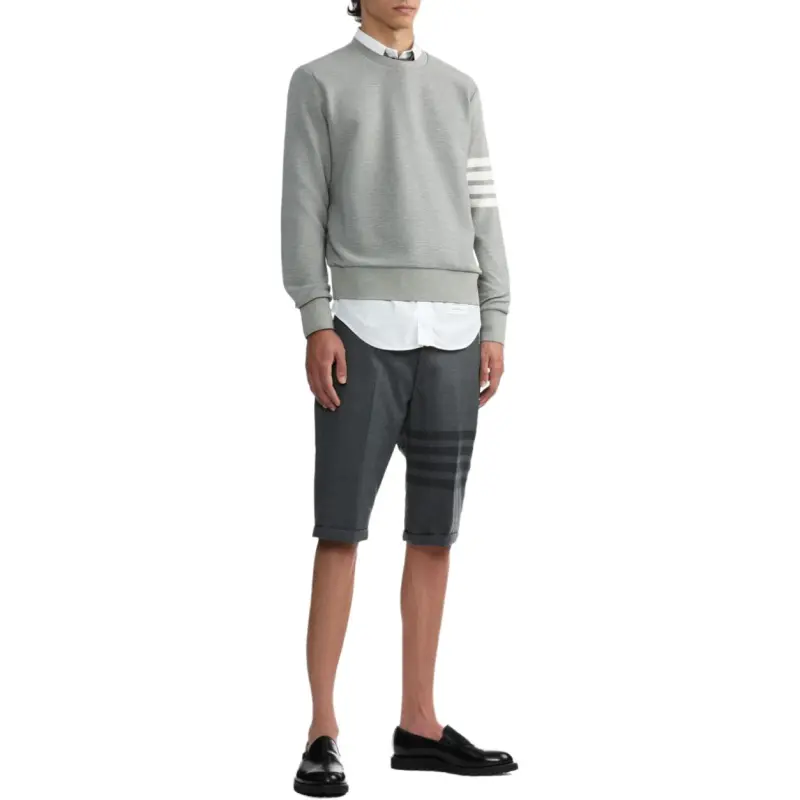 THOM BROWNE 4 Bar Wool blend Shorts-2