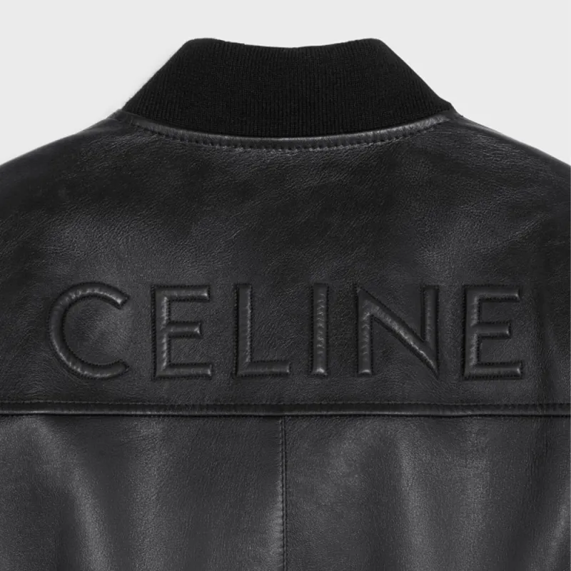 CELINE Blouson Jacket In Soft Lambskin-3