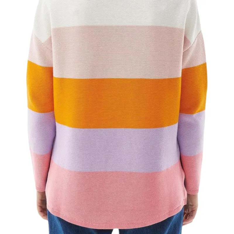 BARBOUR Mariner Striped Knitted Jumper Sweater Women's Multicolor-4