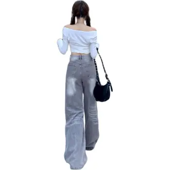 Wen Shan Jeans Women's Mocha Gray