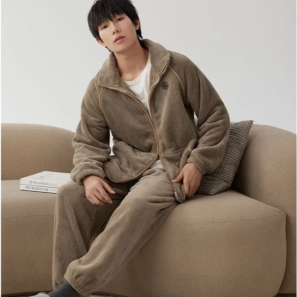 Floating light islands Men Pajama Sets-1