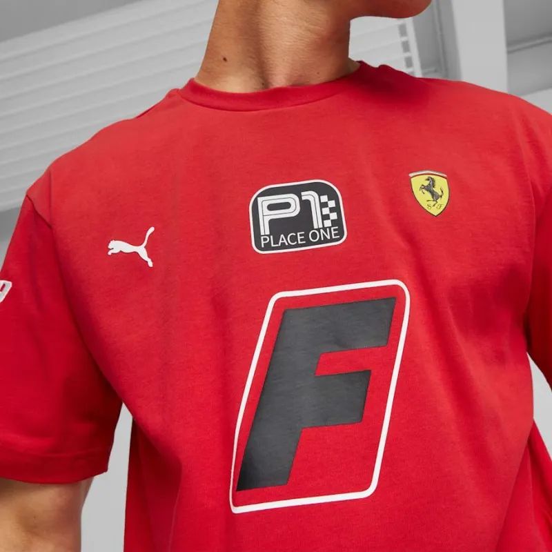 PUMA Scuderia Ferrari T Shirts Men Red-5