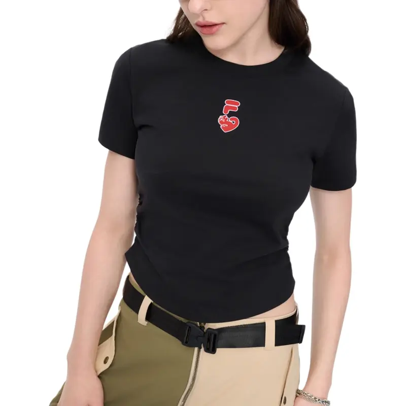 FILA FUSION Regular T Shirt Women's Black-2