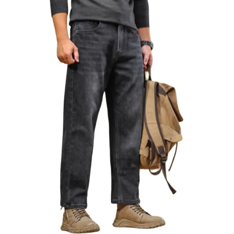 Seasonal Words Jeans Men's Black-3