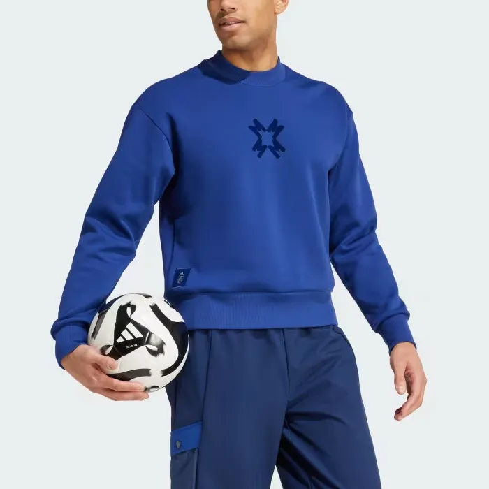 Adidas MANCHESTER UNITED THEATRE OF DREAMS SS24 Sweatshirt Men's Blue-3
