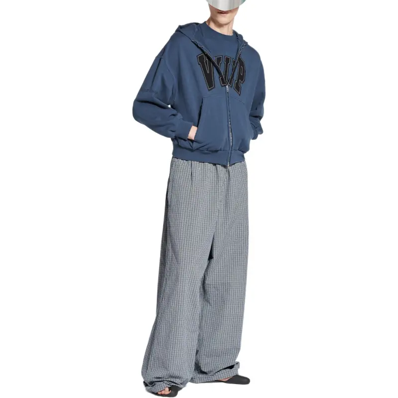 Balenciaga FW25 Casual Pants Loose Fit Men's Blue-2