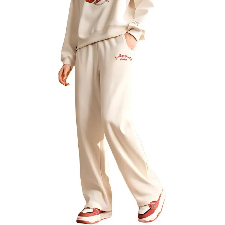 Anta Good Things Happen Casual Pants Women's Ecru-8