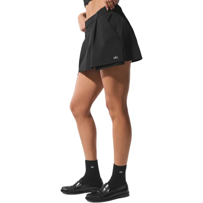 Alo Yoga Casual Short Skirts Women's Black-2