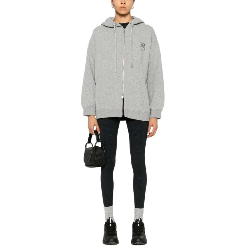PINKO Love Birds Zip-up Hoodie-1