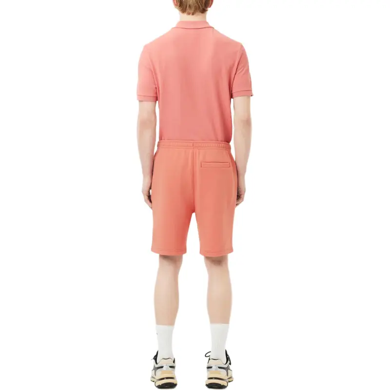 LACOSTE Logo print Organic Cotton Track Shorts-2