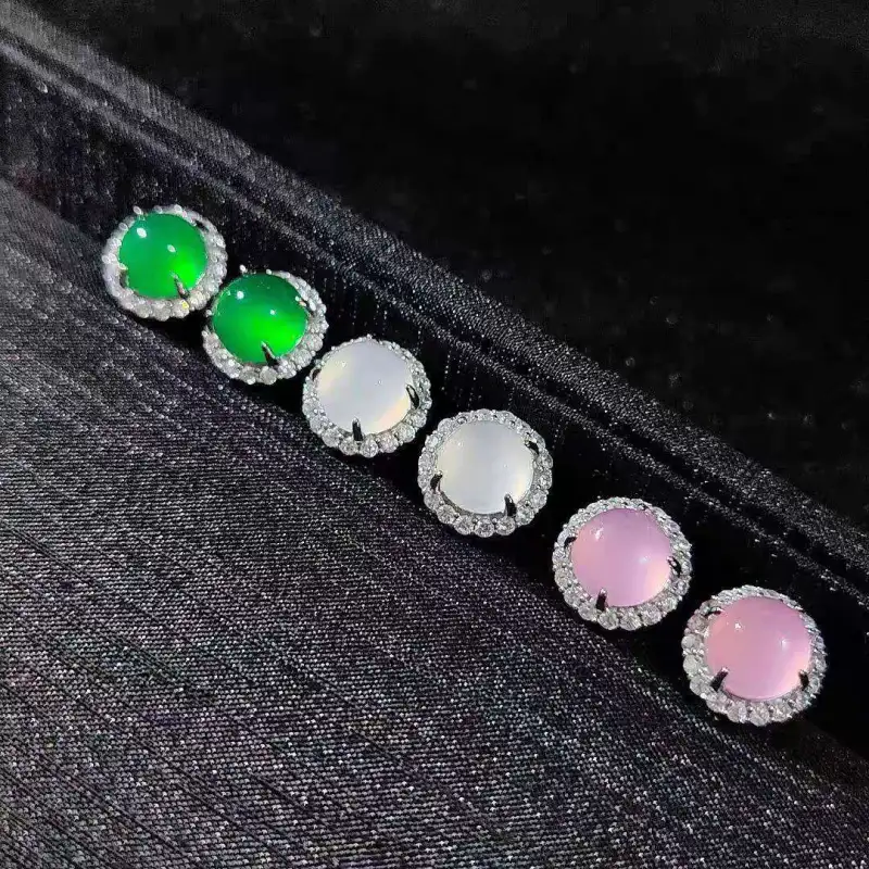 Grace Chalcedony Jade Rings Women's-6