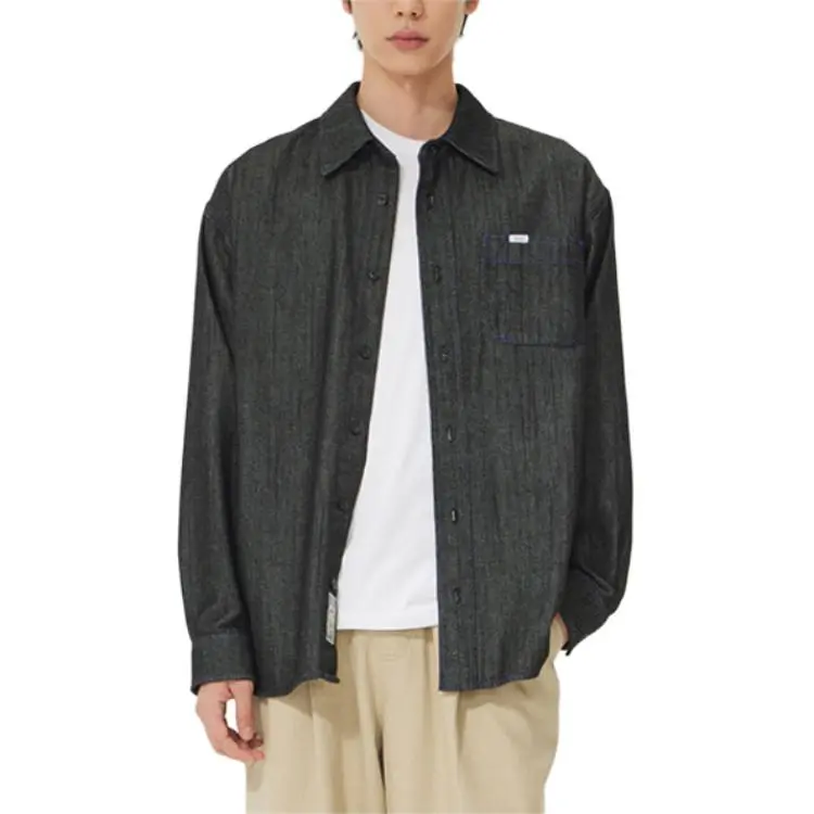 Lee Shirts Men Black-4