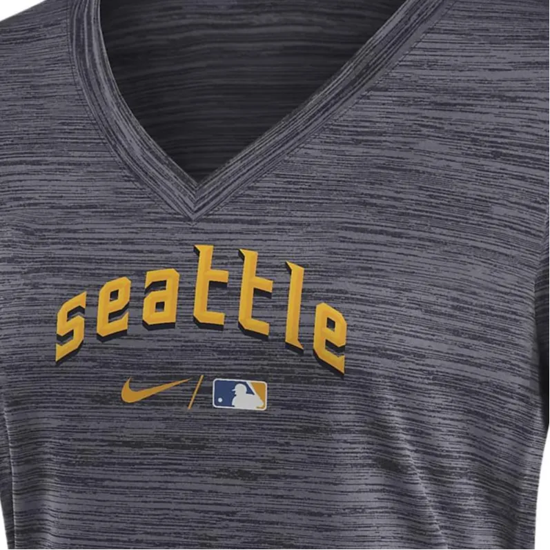 Nike Tampa Bay Rays Authentic Collection City Connect Velocity Women's Nike Dri FIT Mlb T Shirt-2
