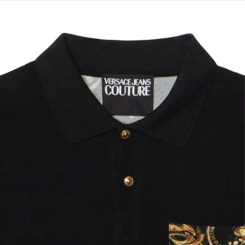 VERSACE JEANS COUTURE Polo Shirts Men Black - POIZON
