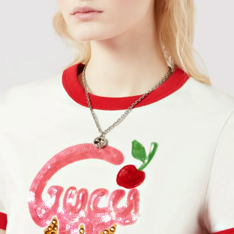 GUCCI Double G Necklace Collection 925 Silver Necklace-4