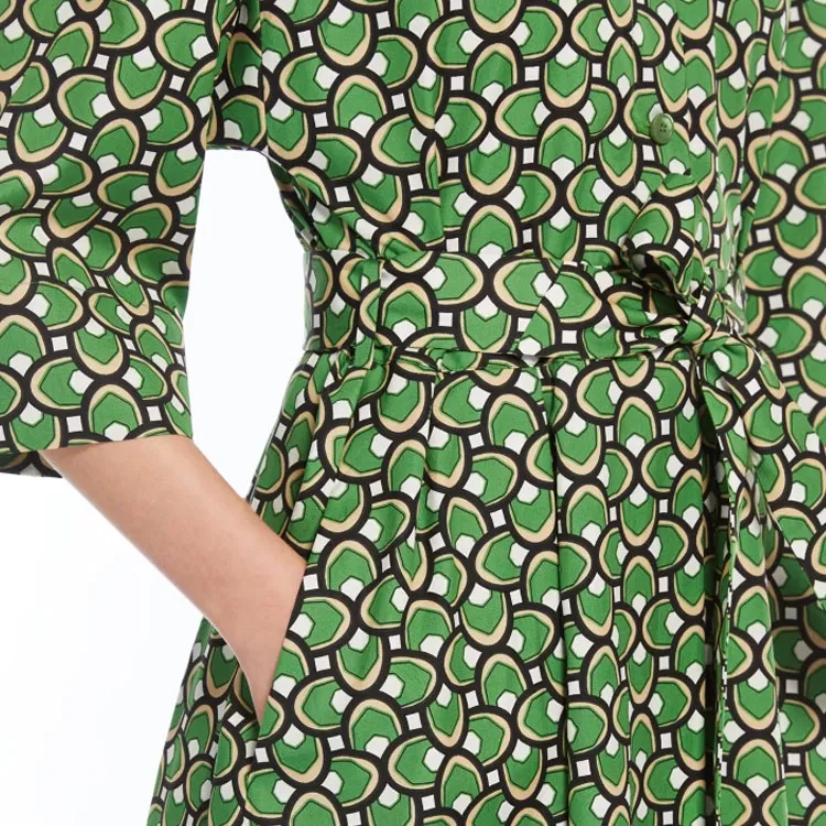 WEEKEND MaxMara Varenna All Over Patterned Dress-6