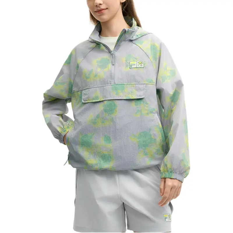 FILA x MAISON KITSUNE ORIGINALE Jacket Women's Rosemary Gray-2