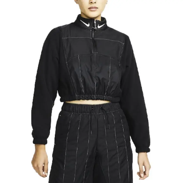 Nike Velvet Jackets Women's Black-2
