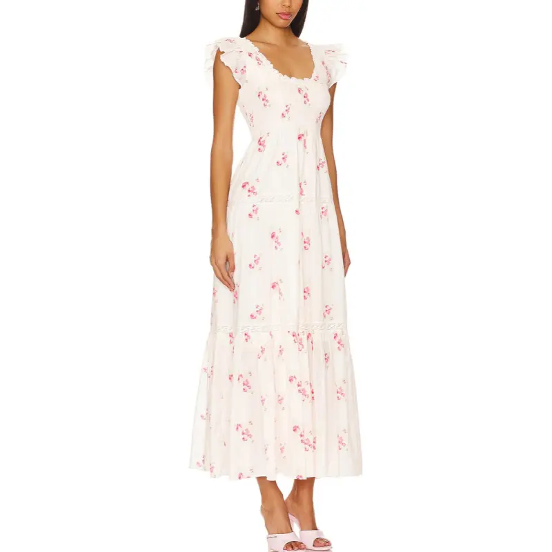 LOVESHACKFANCY Sleeveless Dress Women's White-2
