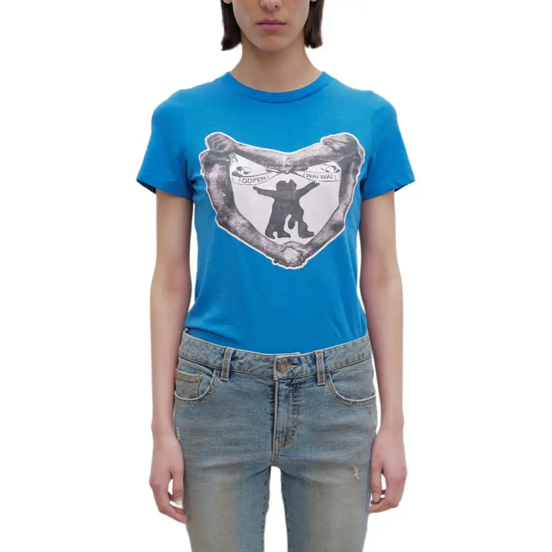OPENyy T-Shirts Women's Blue-3