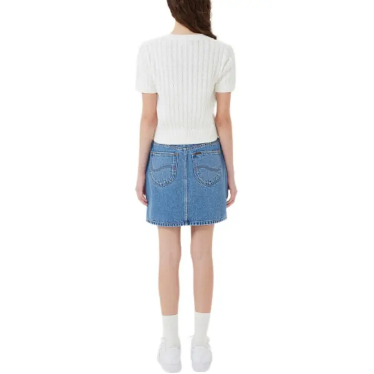 Lee Denim Short Skirts Women's Indigo-3