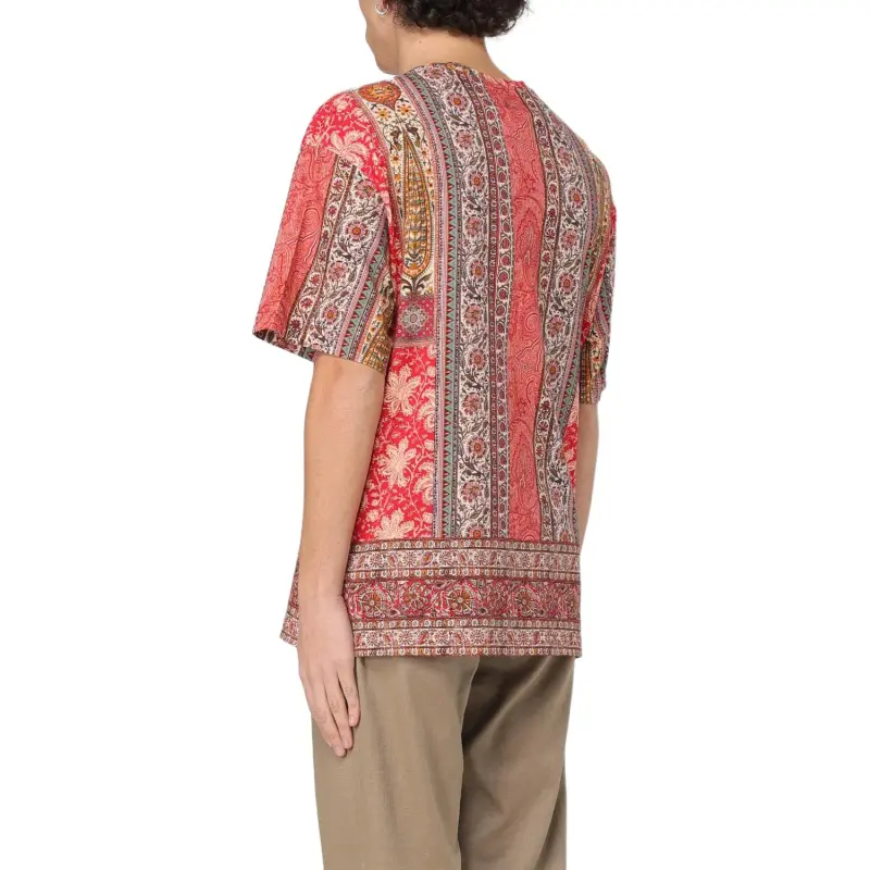 ETRO Mix print T shirt-1