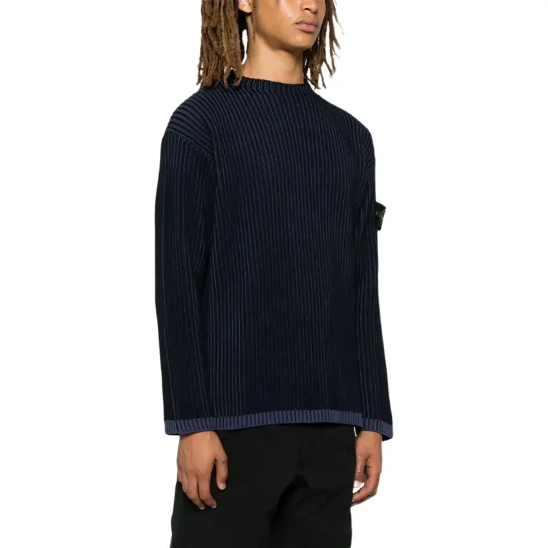 STONE ISLAND Logo Patch Crewneck Jumper-3