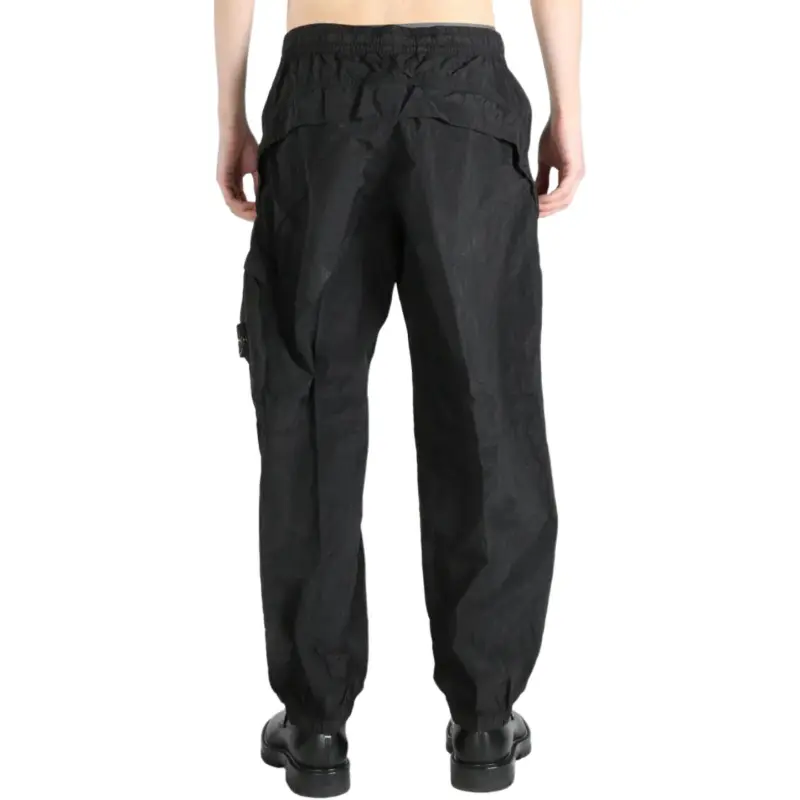 STONE ISLAND Logo Patch Trousers-3