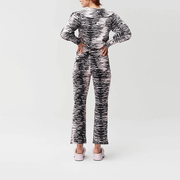 GANNI Printed Cotton Poplin 'Light'-3