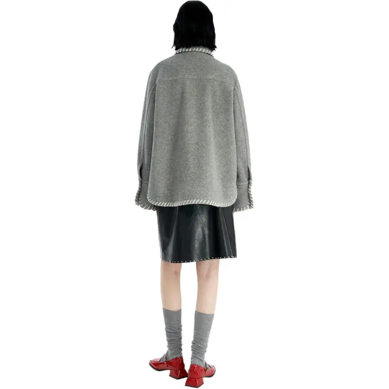 III VIVINIKO Coat Women's Light Gray-1