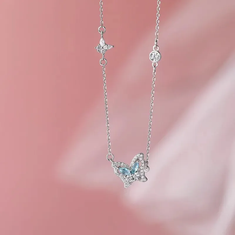 Silver Trim Alloy Necklaces Women's-12