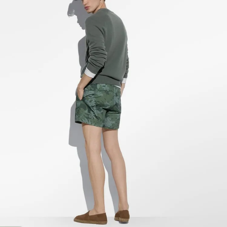 TOM FORD Orchid Camo Print Swim Short Casual Shorts Men's Green-1