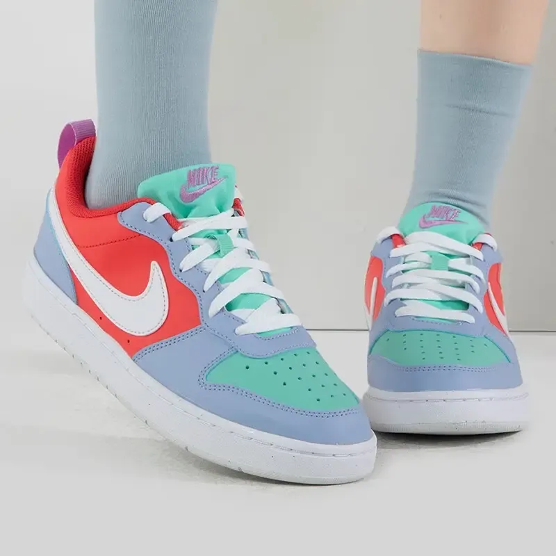 Nike Court Borough Low Cobalt Bliss Track Red GS-1