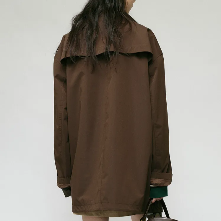 YOEYYOU Jackets Coats Women's Walnut Brown-2